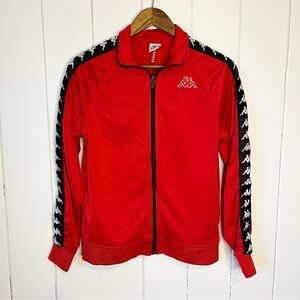 Kappa Red Zip Up Track Jacket. Size Small.